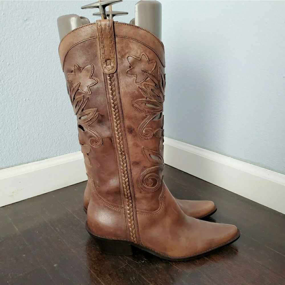 Matisse Cutout Leather Western Boots - Picture 6 of 7
